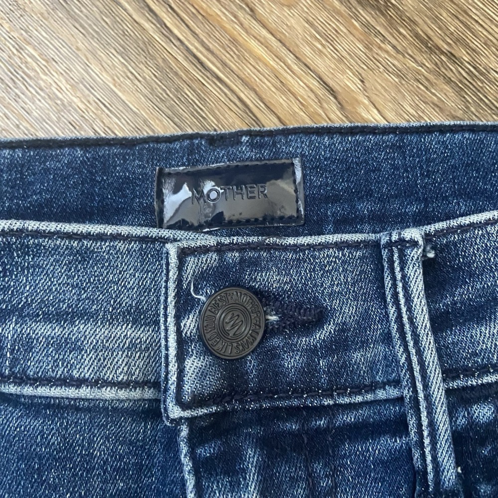 MOTHER The Stash Swooner High Rise Ankle Skinny Jeans Chick Flick Size 26 - Picture 6 of 12